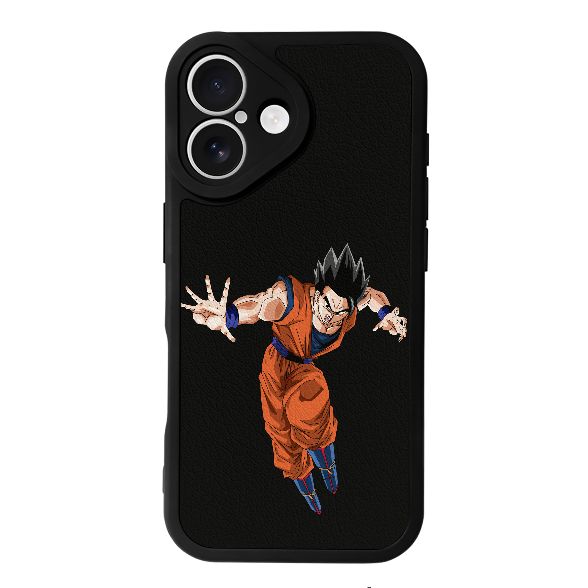 （画像用） ドラゴンボール 孫 悟飯（そんごはん）DRAGON BALL Son Gohan 【iPhone 16シリーズ対応】シリコンスマホケース（レザー調） 材質：シリコン